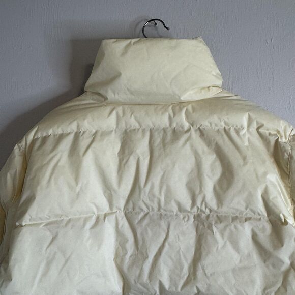 JFG x Vans Jacket Mens Small Yellow Puffer Chocolate Valley Resort Collab Patch - Picture 11 of 11